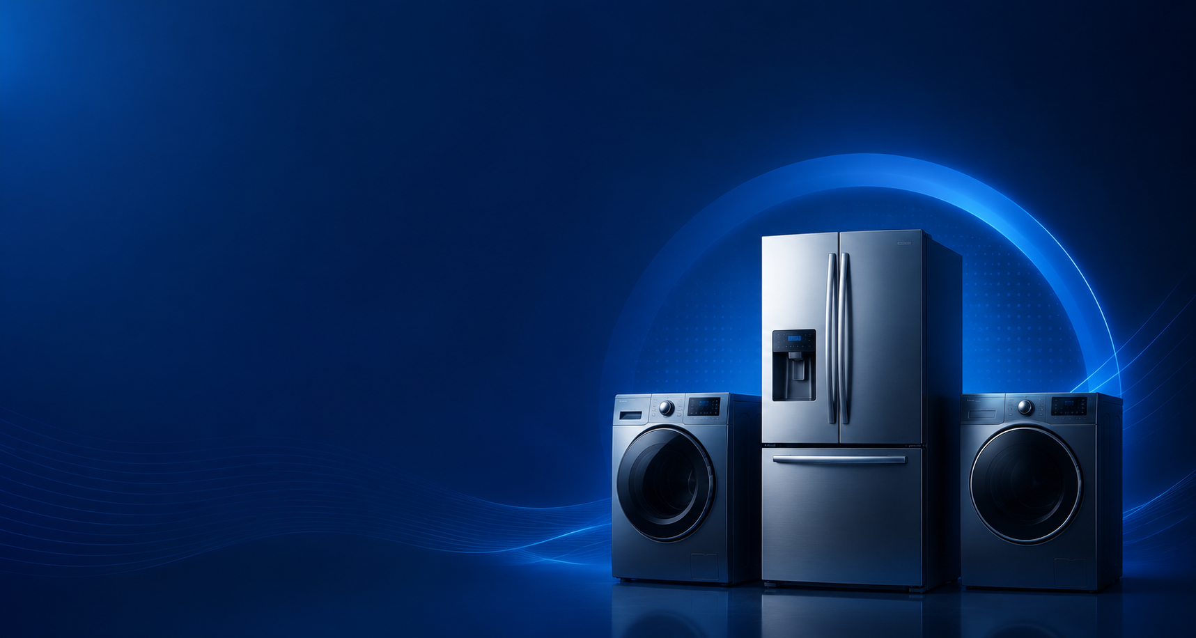 Samsung Refrigerator with washer and dryer